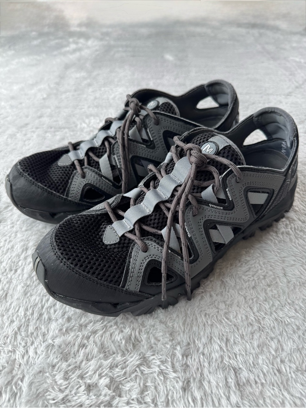 Merrell Hydro Hike Water Shoes Gray Black Men’s Size 10